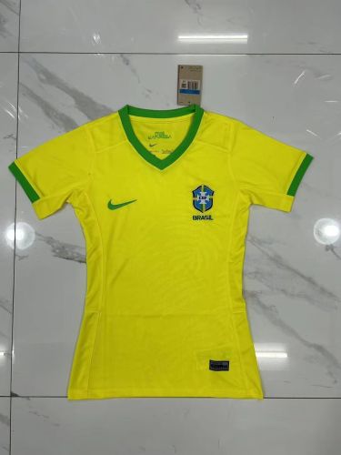 Women 2023-2024 Brazil Home Soccer Jersey