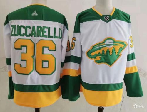 2020 Retro Jersey Minnesota Wild 36 ZUCCARELLO White NHL Jersey