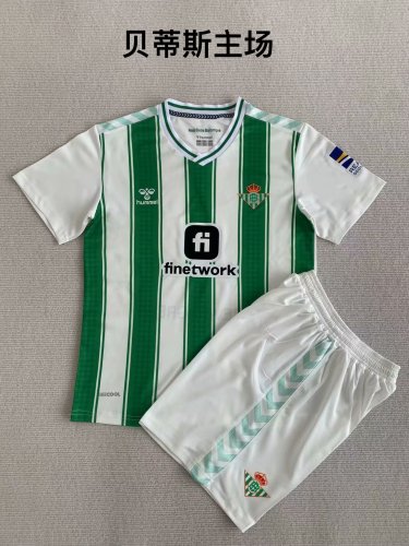 Adult Uniform 2023-2024 Real Betis Home Soccer Jersey Shorts