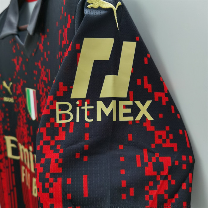 with Front Patch Retro Jersey 2022-2023 AC Milan 4th Away Soccer Jersey