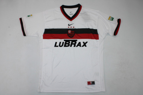 Retro Camisetas de Futbol 2001 Flamengo ZICO 10 Away White Soccer Jersey