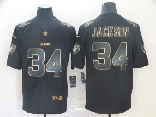 Oakland Raiders 34 Bo Jackson Black Gold Vapor Untouchable Limited Jersey