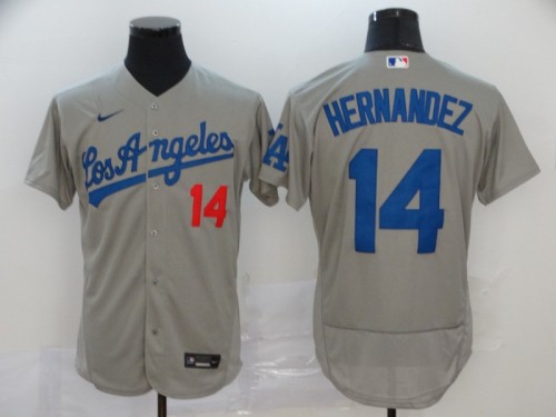 Los Angeles Dodgers 14 HERNANDEZ Grey 2020 Flexbase Jersey