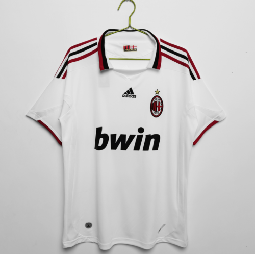 Retro Jersey 2009-2010 AC Milan Away White Vintage Soccer Jersey