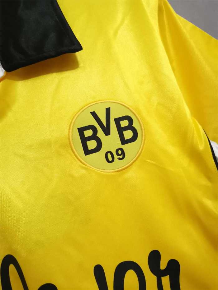 Retro Jersey 1998 Borussia Dortmund Home Soccer Jersey BVB Vintage Football Shirt