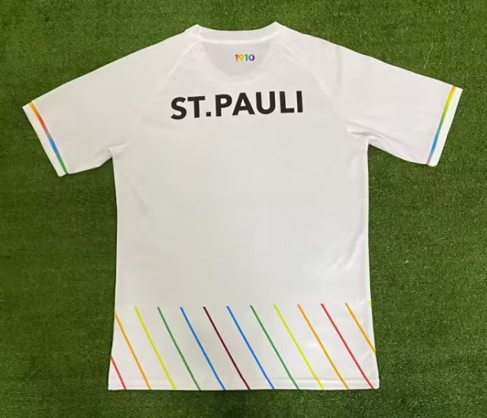 Fans Version 2023-2024 St. Pauli White Soccer Jersey