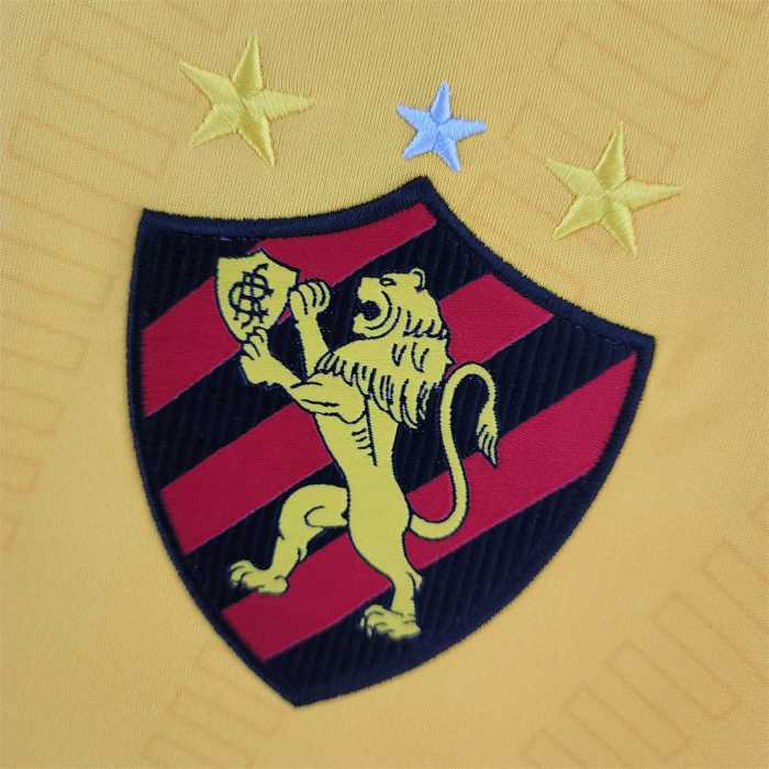 Fans Version 2022-2023 Sport Club do Recife Goalkeeper Yellow Soccer Jersey