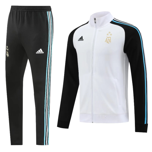 with 3 Stars 2022-2023 Argentina White Soccer Jacket and Pants