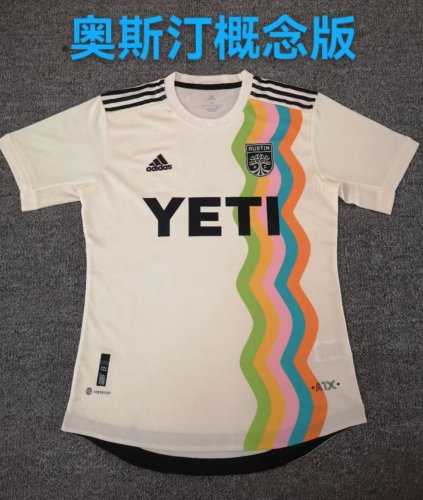 Fans Version 2023-2024 Austin Special White Soccer Jersey