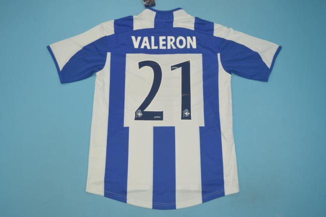 Retro Jersey 2003-2004 Deportivo Alaves 21 VALERON Home Soccer Jersey