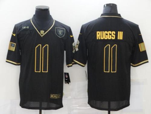 Raiders 11 Henry Ruggs III Black Gold 2020 Salute To Service Limited Jersey
