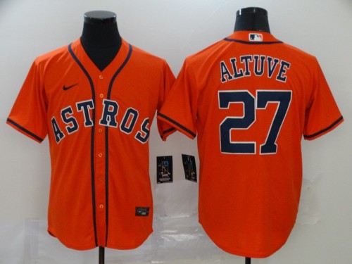 Houston Astros 27 ALTUVE Orange 2020 Cool Base Jersey