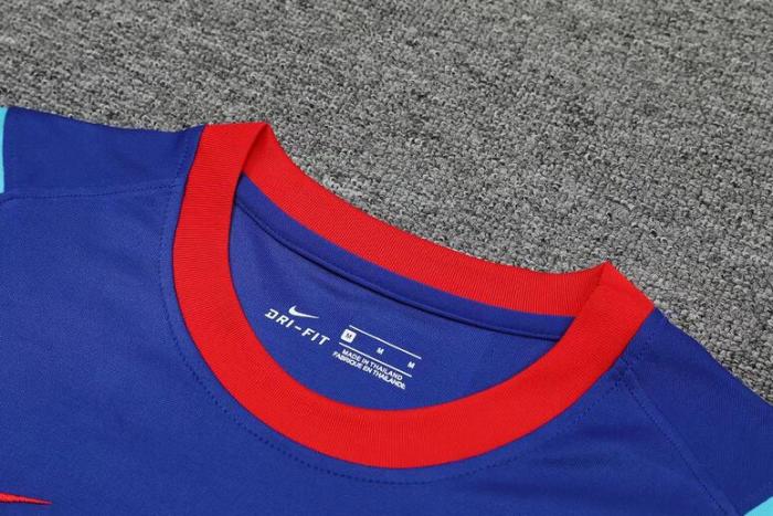 Adult Uniform Barcelona Blue Training Soccer Jersey Shorts