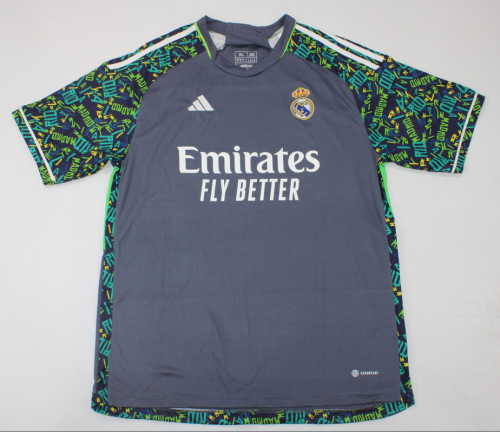 Fans Version 2023-2024 Real Madrid Grey Concept Version Soccer Jersey