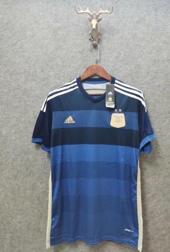 Retro Jersey 2014 Argentina Away Blue Soccer Jersey Vintage Football Shirt