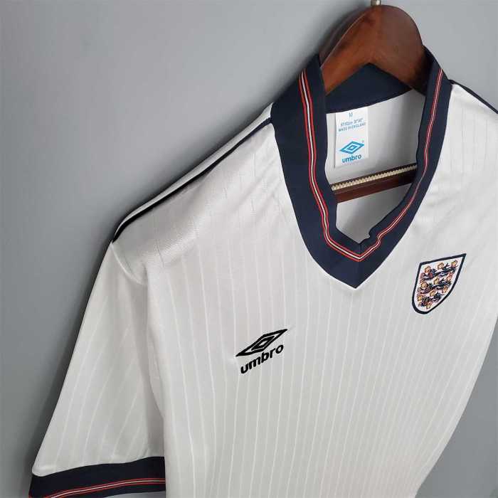 Retro Jersey 1984-1987 England Home Soccer Jersey Vintage Football Shirt