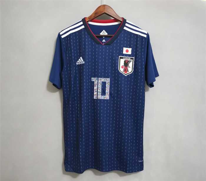 with Cartoon Number Retro Jersey Japan 2018 World Cup TSUBASA 10 Home Soccer Jersey
