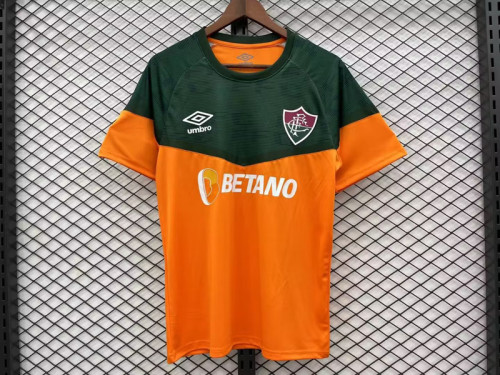 Fans Version 2023-2024 Fluminense Green/Orange Soccer Training Jersey