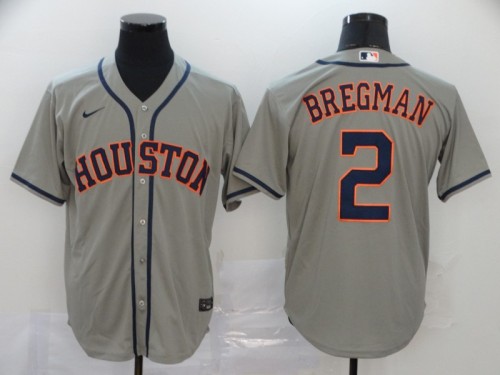 Houston Astros 2 BREGMAN Grey 2020 Cool Base Jersey