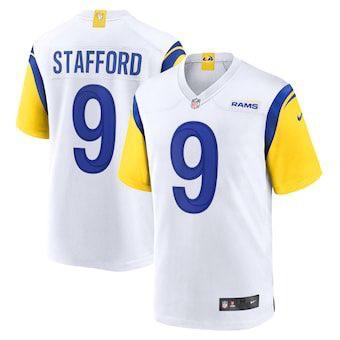 New Alternate Los Angeles Rams Shirt White Stafford #9