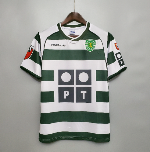 Retro Jersey 2001-2003 Sporting Lisbon Home Soccer Jersey