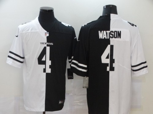 Texans 4 Deshaun Watson Black And White Split Vapor Untouchable Limited Jersey