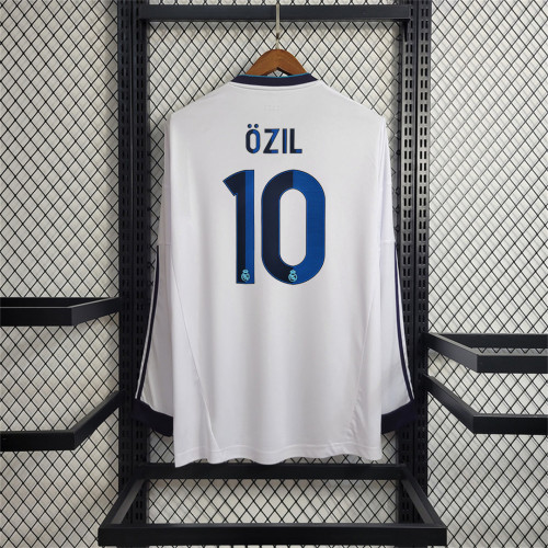 with UCL Patch Long Sleeve Retro Jersey 2012-2013 Real Madrid OZIL 10 Home Soccer Jersey