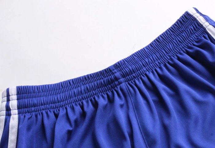 #809 Blue Soccer Training Uniform Blank Jersey and Shorts