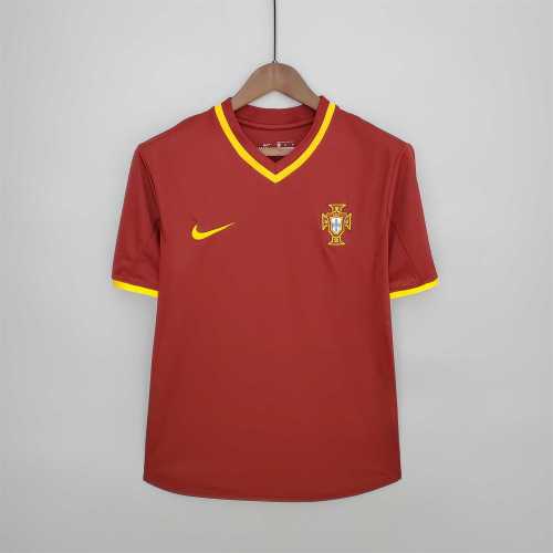 Retro Jersey 2000 Portugal Home Red Soccer Jersey