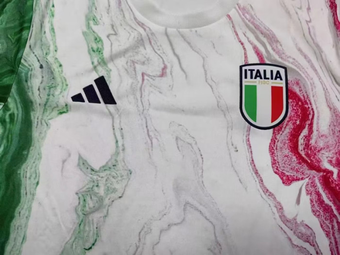 2023-2024 Fans Version Italy AD White Soccer Training Jersey