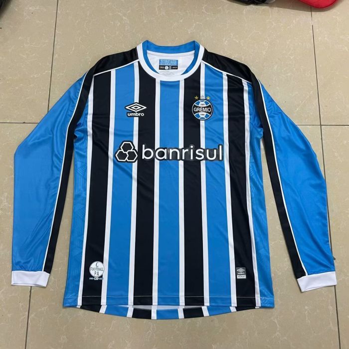 Long Sleeve 2023-2024 Gremio Home Soccer Jersey