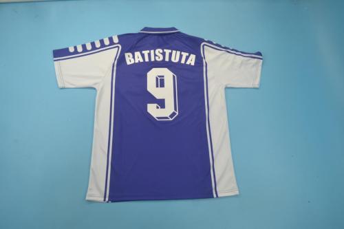 Retro Jersey 1999-2000 Fiorentina #9 BATISTUTA Home Soccer Jersey