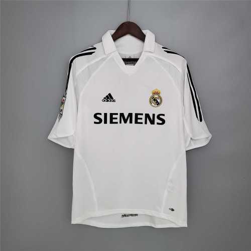 with LFP Patch Retro Jersey 2005-2006 Real Madrid Home Soccer Jersey