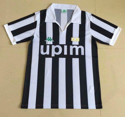 Retro Jersey 1991-1992 Juventus Home Soccer Jersey Vintage Football Shirt