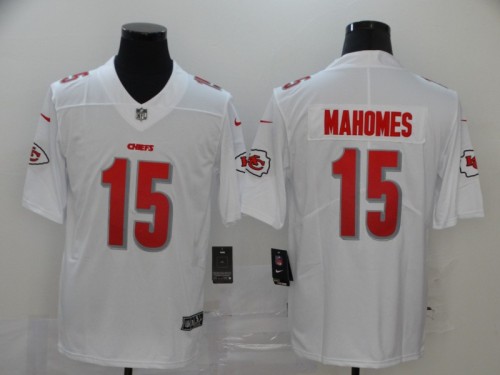 2020 Kansas City Chiefs 15 MOHOMES White Red NFL Jersey