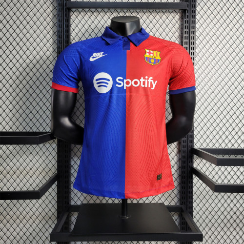 2023-2024 Player Version Barcelona Red/Blue Soccer Jersey