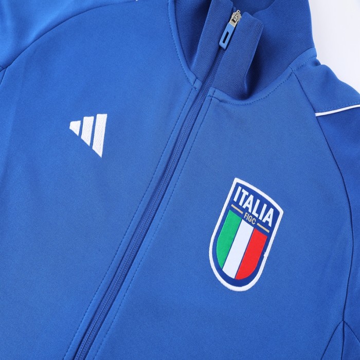 2022-2023 Italy Dark Blue Soccer Jacket and Pants