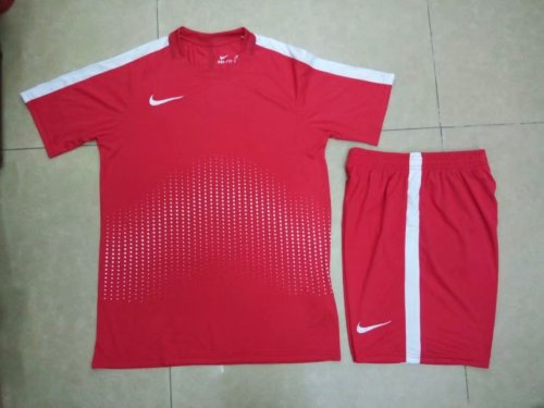 #905 Red Soccer Training Uniform Jersey and Shorts