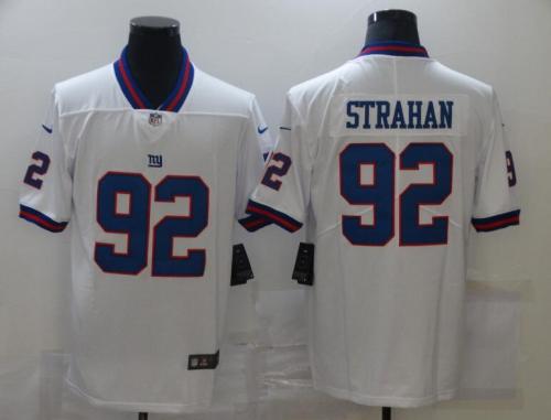 New York Giants 92 STRAHAN White NFL Jersey