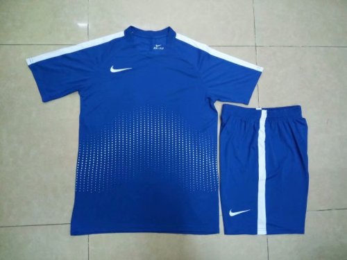#905 Blue Soccer Training Uniform Jersey and Shorts