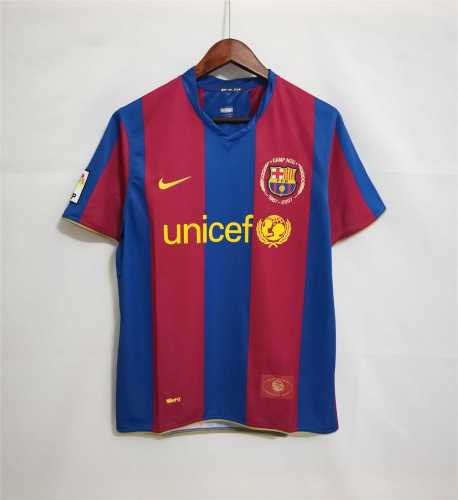 Retro Jersey 2007-2008 Barcelona Home Soccer Jersey