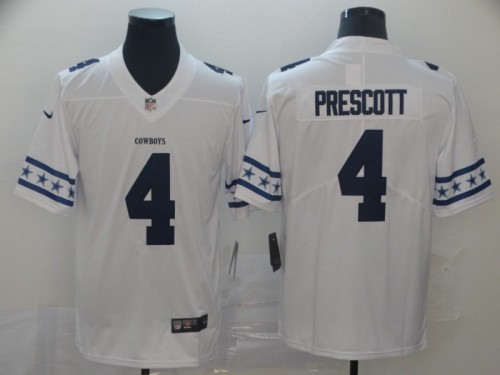 Dallas Cowboys 4 Dak Prescott White Team Logos Fashion Vapor Limited Jersey