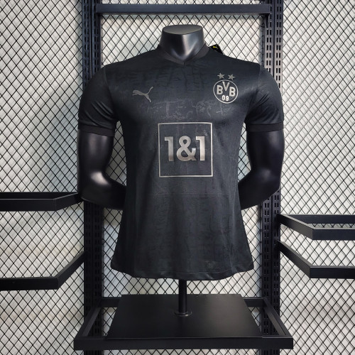 Player Version 2022-2023 Borussia Dortmund Black Commemorative Edition Soccer Jersey