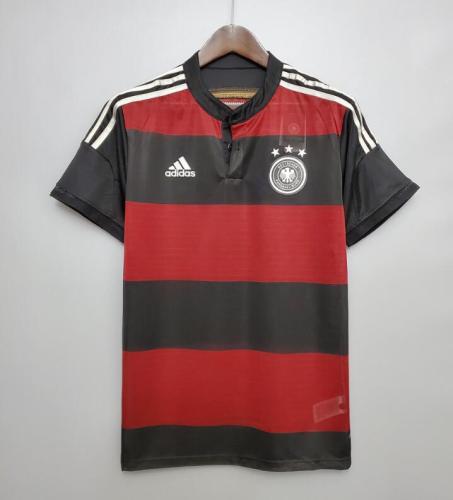 Retro Jersey 2014 Germany Away Black/Red Soccer Jersey Vintage Football Shirt