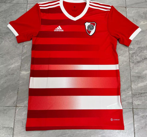 Fans Version 2023-2024 River Plate Away Red Soccer Jersey