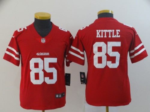 Women San Francisco 49ers #85 KITTLE Red NFL Jersey