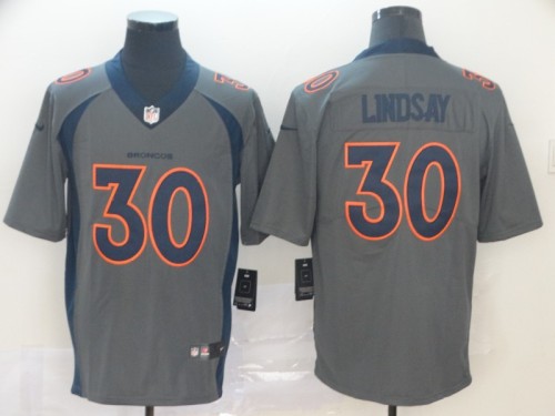 Denver Broncos 30 Phillip Lindsay Gray Inverted Legend Limited Jersey