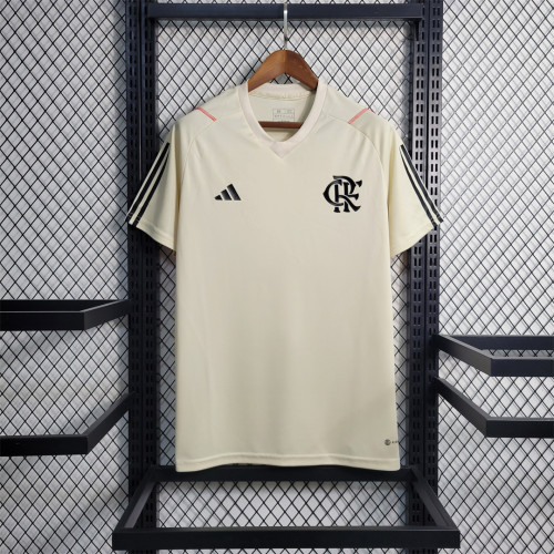 Fans Version 2023-2024 Flamengo Off-white Soccer Training Jersey