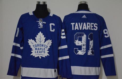 Toronto Maple Leafs 91 TAVARES Blue Fashion Jersey