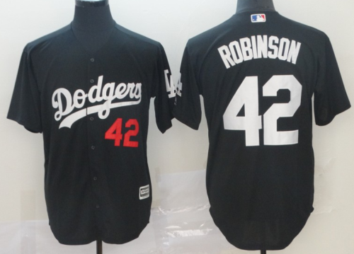 2019 Los Angeles Dodgers # 42 ROBINSON Black MLB Jersey